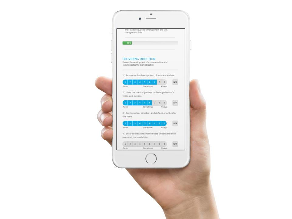 screenshot of Multirater Surveys